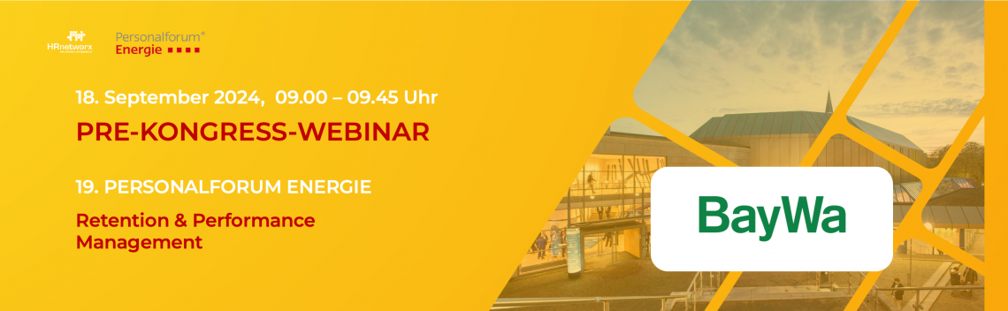 Pre-Kongress-Webinar zum 19. Personalforum Energie & HR Energy Award 2024