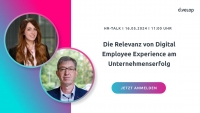 Die Relevanz von Digital Employee Experience am Unternehmenserfolg - Einladung zum HR Talk
