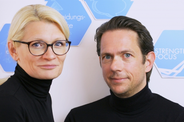 Die Gründer von StrengthFocus: Tamara Detert und Peter Urban.